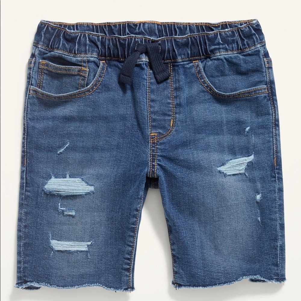 Karate Built-In Flex Max Ripped Jean‎ Jogger Pull-On Shorts For Boys
